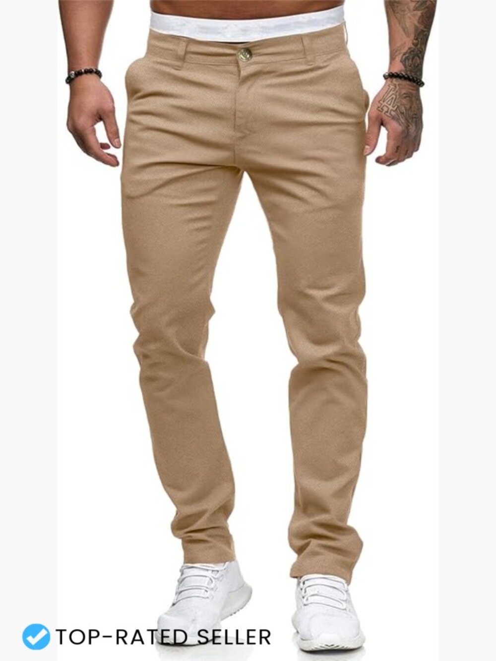 Slim Fit Chino Pants Lightweight Stretch Comfort Dress Casual Modern Classic